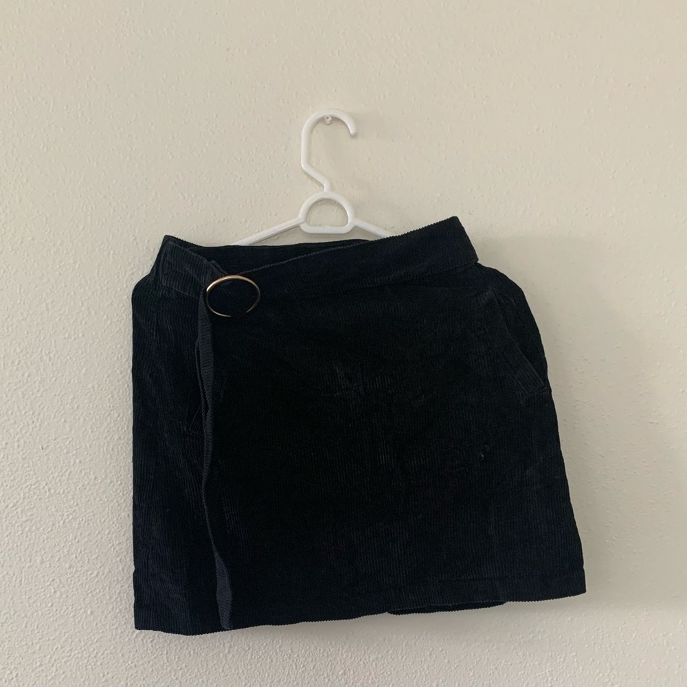Black JOA corduroy skirt in S